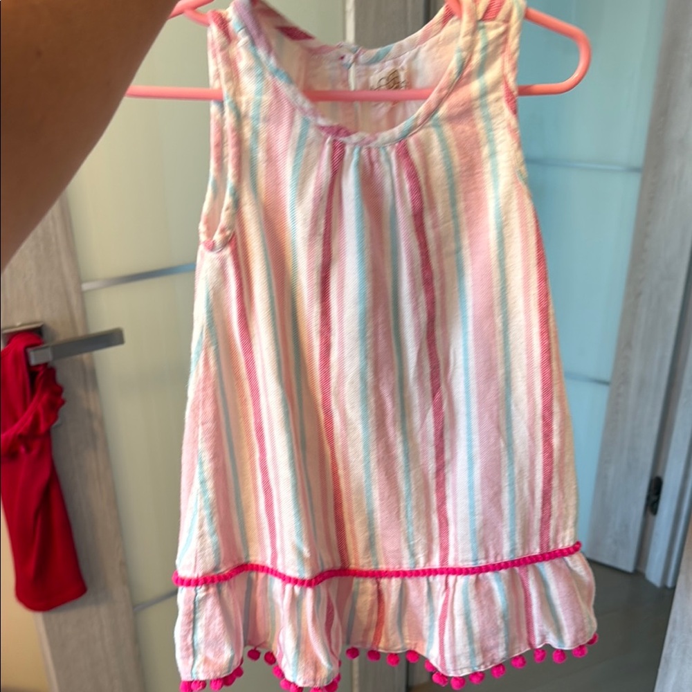 Egg Collective Multicolor Striped Kids dress size 2T